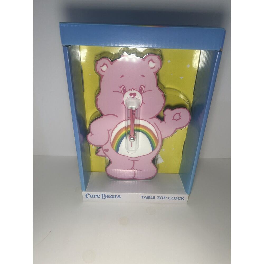 NEW Rare Rainbow Carebear Analog Clock